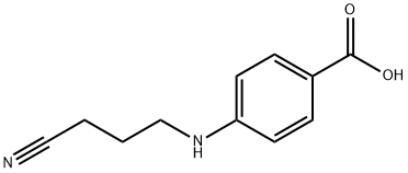 Benzoic acid, 4-[(3-cyanopropyl)amino]- (9CI) Struktur