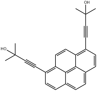 3-Butyn-2-ol, 4,4'-(1,8-pyrenediyl)bis[2-methyl- Struktur