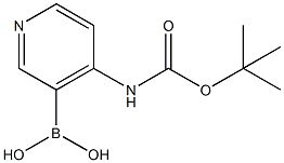 (4-[(TERT-BUTOXYCARBONYL)AMINO]PYRIDIN-3-YL)BORONIC ACID Struktur