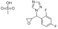 2,4-Difluorophenyl) 1-(1H, 1-yl-1,2,4 Triazole-2,3-Epoxy propane methane sulfona Structure