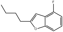 2-BUTYL-4-FLUOROBENZOFURAN Struktur