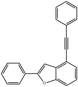 2-PHENYL-4-PHENYLETHYNYLBENZOFURAN Struktur