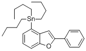 TRIBUTYL-(2-PHENYLBENZOFURAN-4-YL)-STANNANE Struktur