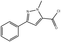 1-METHYL-3-PHENYL-1H-PYRAZOLE-5-CARBONYL CHLORIDE Struktur