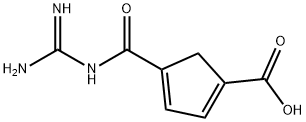 1,3-Cyclopentadiene-1-carboxylic  acid,  4-[[(aminoiminomethyl)amino]carbonyl]- Struktur