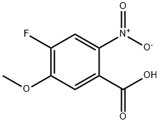 4-Fluoro-5-Methoxy-2-nitrobenzoic acid Struktur