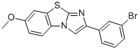 2-(3-BROMOPHENYL)-7-METHOXYIMIDAZO[2,1-B]BENZOTHIAZOLE Struktur