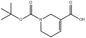 1-Boc-1,2,5,6-tetrahydropyridine-3-carboxylic acid Struktur