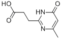 3,4-DIHYDRO-6-METHYL-4-OXO-2-PYRIMIDINEPROPANOIC ACID Struktur