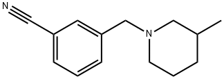 3-(3-METHYL-PIPERIDIN-1-YLMETHYL)-BENZONITRILE Struktur