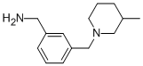 1-(3-[(3-METHYLPIPERIDIN-1-YL)METHYL]PHENYL)METHANAMINE Struktur