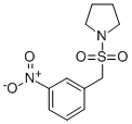 1-(3-NITRO-PHENYLMETHANESULFONYL)-PYRROLIDINE Struktur