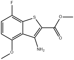 7-Fluoro-4-methoxy-benzo[b]-thiophene-2-carboxylic acid, methyl ester Struktur