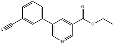 5-(3'-CYANOPHENYL)-PYRIDINE-3-CARBOXYLATE, ETHYL ESTER Struktur