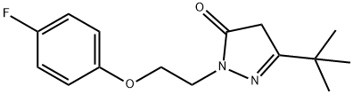 5-TERT-BUTYL-2-[2-(4-FLUORO-PHENOXY)-ETHYL]-2,4-DIHYDRO-PYRAZOL-3-ONE Struktur