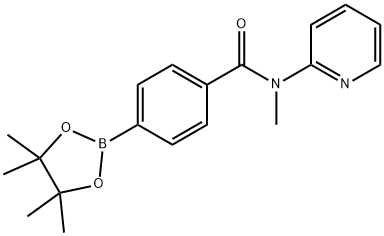 N-METHYL-N-PYRIDIN-2-YL-4-(4,4,5,5-TETRAMETHYL-[1,3,2]DIOXABOROLAN-2-YL)-BENZAMIDE Struktur