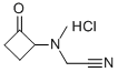 [METHYL-(2-OXO-CYCLOBUTYL)-AMINO]-ACETONITRILE HYDROCHLORIDE Struktur