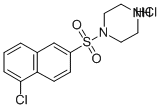 4-(5-CHLORO-NAPHTHALENE-2-SULFONYL)-PIPERAZINE HYDROCHLORIDE Struktur