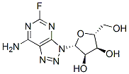 2-fluoro-8-azaadenosine Struktur