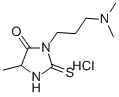 Hydantoin, 3-(3-(dimethylamino)propyl)-5-methyl-2-thio-, hydrochloride Struktur