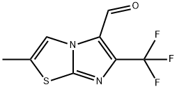 2-METHYL-6-(TRIFLUOROMETHYL)IMIDAZO[2,1-B]THIAZOLE-5-CARBALDEHYDE Struktur