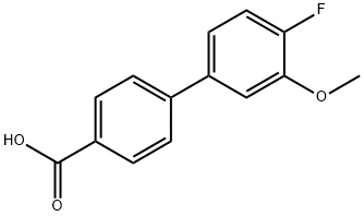 4'-Fluoro-3'-Methoxy-[1,1'-biphenyl]-4-carboxylic acid Struktur