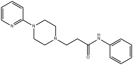 1-Piperazinepropanamide, N-phenyl-4-(2-pyridinyl)- Struktur