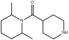 2,6-dimethyl-1-(piperidin-4-ylcarbonyl)piperidine Struktur