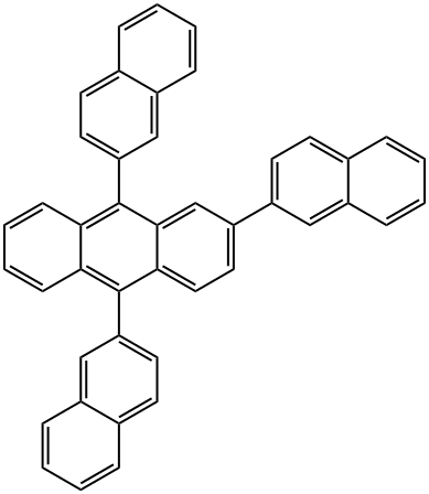 2,9,10-tri(naphthaleN-2-yl)anthracene Structure