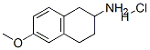 6-METHOXY-1,2,3,4-TETRAHYDRO-NAPHTHALEN-2-YLAMINE HYDROCHLORIDE Struktur