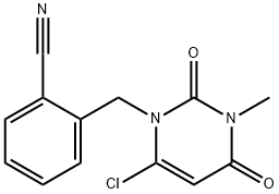 2-[(6-Chloro-3,4-dihydro-3-Methyl-2,4-dioxo-1(2h)-pyriMidinyl)Methyl]benzonitrile Struktur