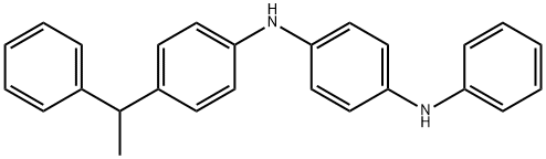 N-phenyl-N'-[4-(1-phenylethyl)phenyl]benzene-1,4-diamine Struktur