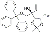 (R)-2-((4S,5S)-2,2-diMethyl-5-vinyl-1,3-dioxolan-4-yl)-1-(trityloxy)but-3-en-2-ol Struktur