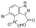 1H-Indazole-3-carboxylicacid,5-broMo-4-nitro- Struktur