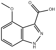 4-Methoxyindazole-3-carboxylic acid Struktur