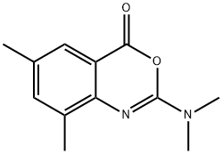 2-(dimethylamino)-6,8-dimethyl-4H-3,1-benzoxazin-4-one Struktur