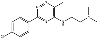 N~1~-[3-(4-chlorophenyl)-6-methyl-1,2,4-triazin-5-yl]-N~2~,N~2~-dimethyl-1,2-ethanediamine Struktur