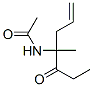 Acetamide,  N-[1-methyl-1-(1-oxopropyl)-3-butenyl]-  (9CI) Struktur