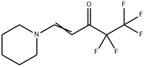 (E)-4,4,5,5,5-pentafluoro-1-piperidino-1-penten-3-one Struktur