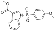 METHYL 1-[(4-METHOXYPHENYL)SULFONYL]-1H-INDOLE-3-CARBOXYLATE Struktur