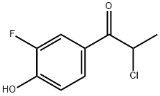 1-Propanone, 2-chloro-1-(3-fluoro-4-hydroxyphenyl)- (9CI) Struktur