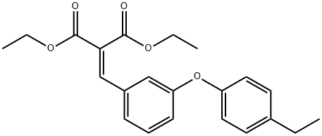 diethyl 2-{[3-(4-ethylphenoxy)phenyl]methylene}malonate Struktur