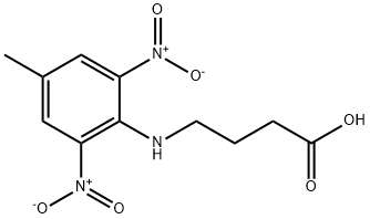 4-(4-methyl-2,6-dinitroanilino)butanoic acid Struktur