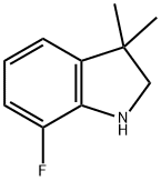 7-fluoro-2,3-dihydro-3,3-diMethyl-1H-Indole Struktur