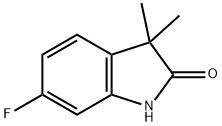 6-fluoro-1,3-dihydro-3,3-diMethyl-2H-Indol-2-one Struktur