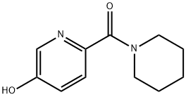 1-[(5-HYDROXY-2-PYRIDINYL)CARBONYL]-PIPERIDINE Struktur