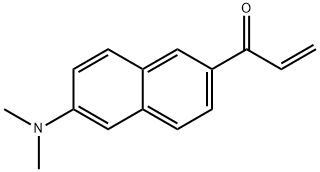 6-ACRYLOYL-2-DIMETHYLAMINONAPHTHALENE Struktur