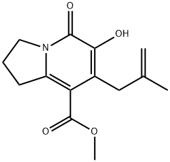 METHYL 6-HYDROXY-7-(2-METHYLALLYL)-5-OXO-1,2,3,5-TETRAHYDROINDOLIZINE-8-CARBOXYLATE Struktur