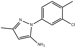 1-(3-chloro-4-methylphenyl)-3-methyl-1H-pyrazol-5-amine Struktur