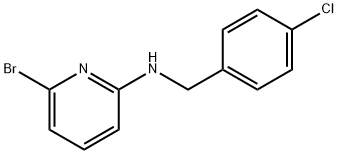 6-BROMO-N-[(4-CHLOROPHENYL)METHYL]-2-PYRIDINAMINE Struktur